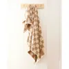 Bathing Culture Bathhouse Check Organic Towel In Oak