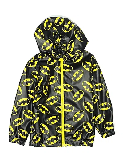 Pre-owned Batman Kids' Raincoat In Yellow
