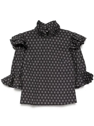 Batsheva Antoinette Blouse In Black