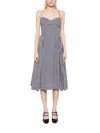 Batsheva Arya Dress In Black & White In Multi