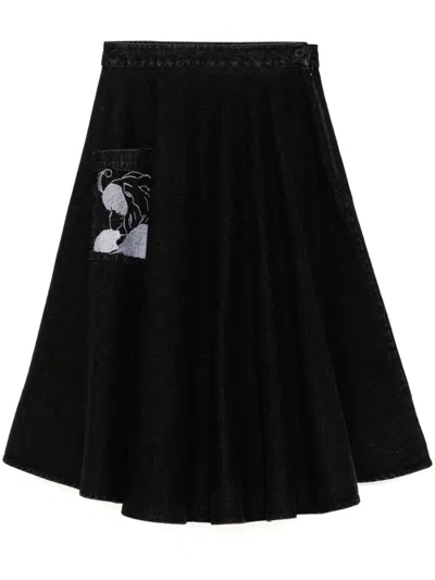 Batsheva Car Skirt In 黑色