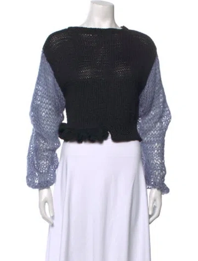 Pre-owned Batsheva Crew Neck Sweater In Black