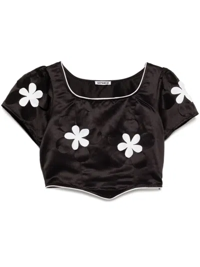 Batsheva Dirndl Top In Black