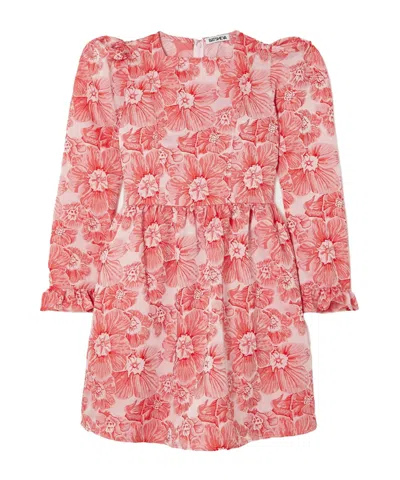Batsheva Floralprint Mini Dress In Red