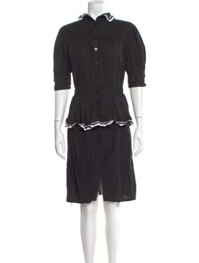 Pre-owned Batsheva Knee-length Dress In Black