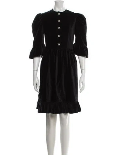 Pre-owned Batsheva Knee-length Dress In Black