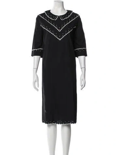Pre-owned Batsheva Knee-length Dress In Blue