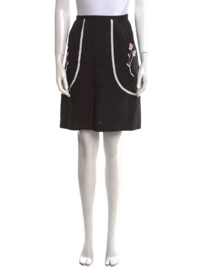 Pre-owned Batsheva Knee-length Skirt In Black