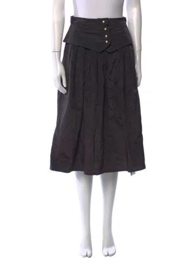 Pre-owned Batsheva Knee-length Skirt In Black