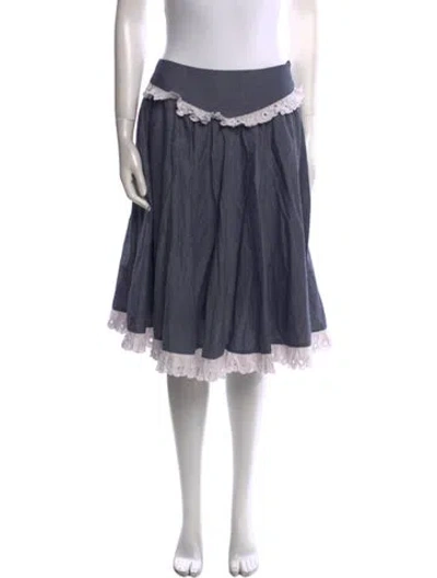 Pre-owned Batsheva Knee-length Skirt In Blue