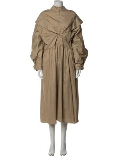 Pre-owned Batsheva Long Dress In Neutrals