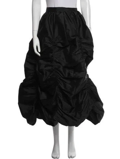 Pre-owned Batsheva Long Skirt In Black