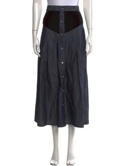 Pre-owned Batsheva Long Skirt In Blue