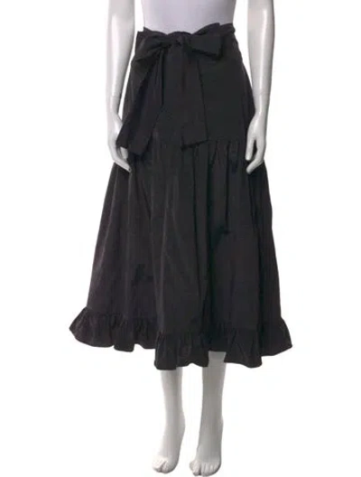 Pre-owned Batsheva Midi Length Skirt In Black