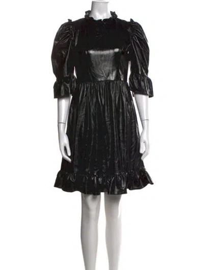 Pre-owned Batsheva Mini Dress In Black