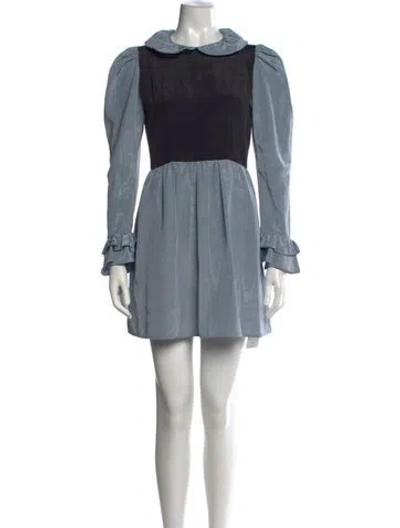 Pre-owned Batsheva Mini Dress In Blue