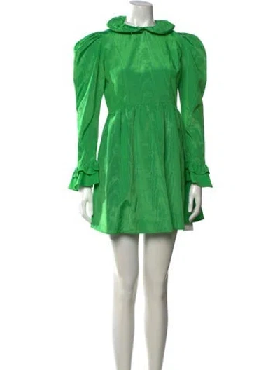 Pre-owned Batsheva Mini Dress In Green