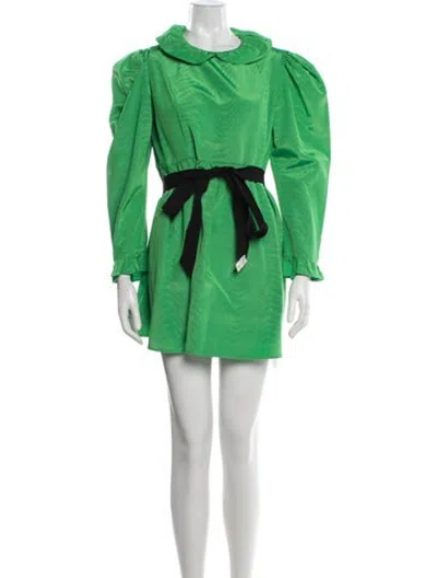 Pre-owned Batsheva Mini Dress In Green
