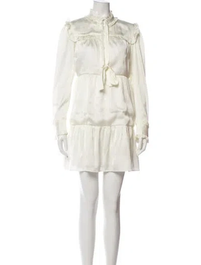 Pre-owned Batsheva Mini Dress In Neutral