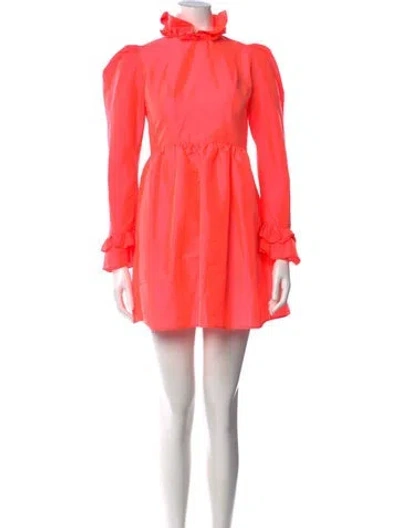 Pre-owned Batsheva Mini Dress In Orange