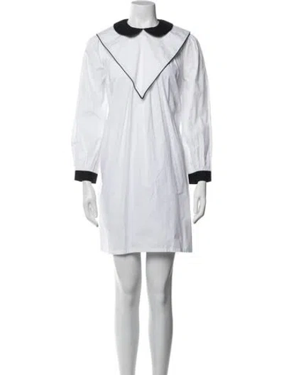 Pre-owned Batsheva Mini Dress In White