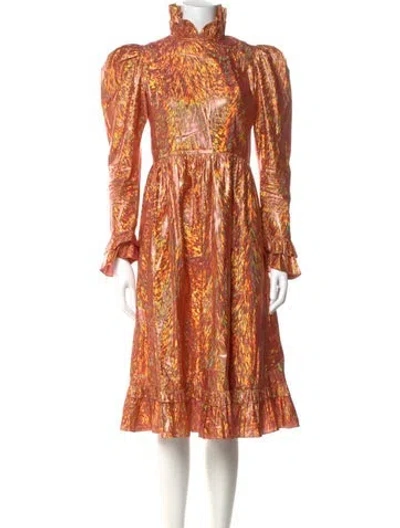 Pre-owned Batsheva Nylon Midi Length Dress