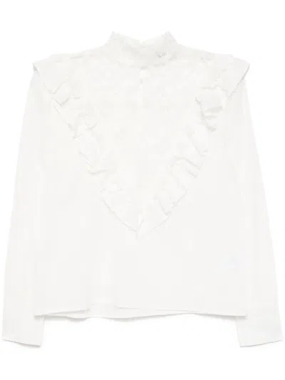 Batsheva Pêche Blouse In White