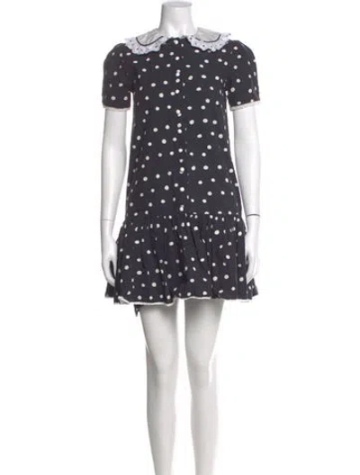 Pre-owned Batsheva Polka Dot Print Knee-length Dress In Multi