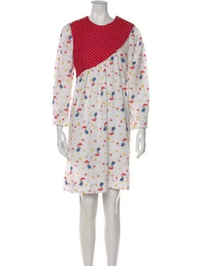 Pre-owned Batsheva Printed Knee-length Dress In Multi