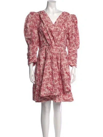 Pre-owned Batsheva Printed Mini Dress In Pink