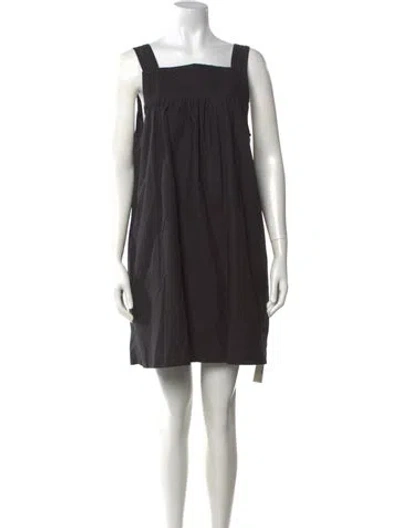 Pre-owned Batsheva Square Neckline Mini Dress In Blue