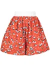 Batsheva Westport Floral-print Shorts In Orange