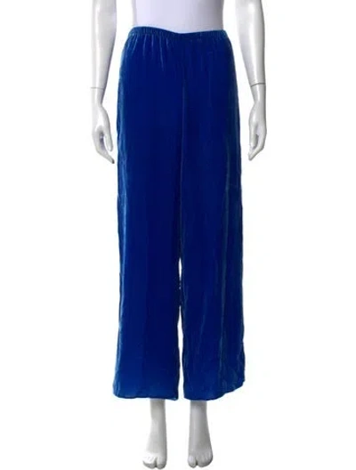 Pre-owned Batsheva Wide Leg Pants In Blue