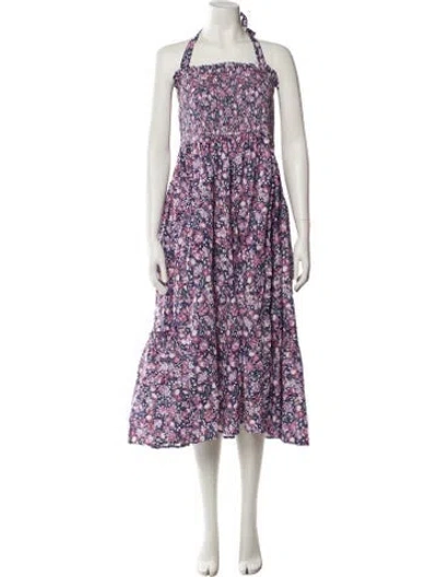 Pre-owned Batsheva X Laura Ashley Floral Print Knee-length Dress In Multi