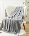 Battilo Lifestyle Chenille Throw With Fringe Tassels, 50" X 60"