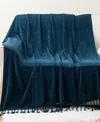 Battilo Lifestyle Chenille Throw With Fringe Tassels, 50" X 60"