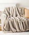 Battilo Luxury Tipped Faux Fur Throw, 60"x 80"
