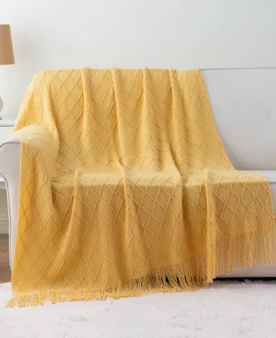 Battilo Texture Triple Zig-zag Lightweight Throw, 50" X 60"