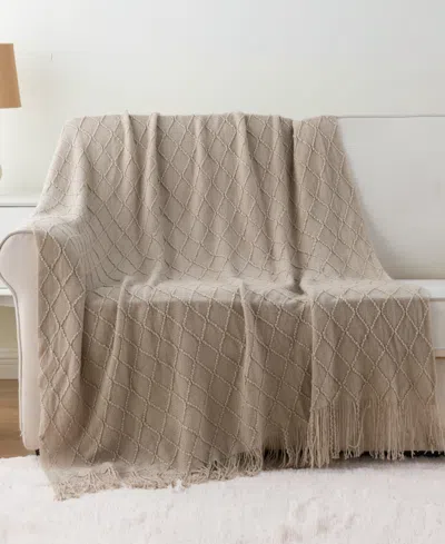 Battilo Texture Triple Zig-zag Lightweight Throw, 50" X 60"