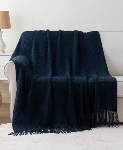Battilo Texture Triple Zig-zag Lightweight Throw, 50" X 60"