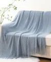 Battilo Wave-link Texture Lightweight Throw, 50" X 60"
