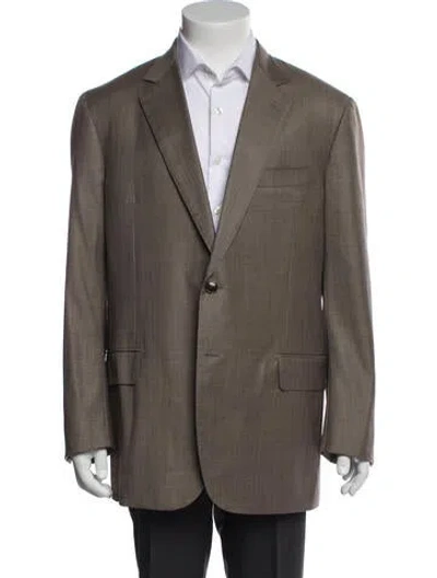 Pre-owned Battistoni Wool Blazer In Neutral
