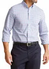Batton Cedric Long Sleeve Button Down Shirt In Blue In Blue