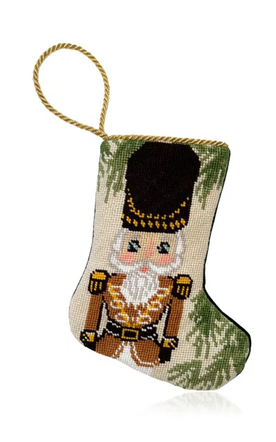 Bauble Stockings Limited Edition Vietri Nutcracker Stocking In Gold