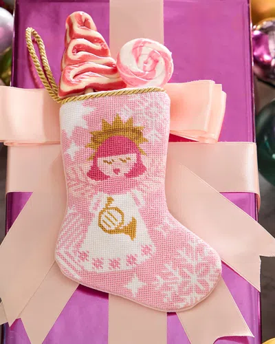 Bauble Stockings X Sainty Nelsen Angels On High Mini Bauble Stocking In Pink