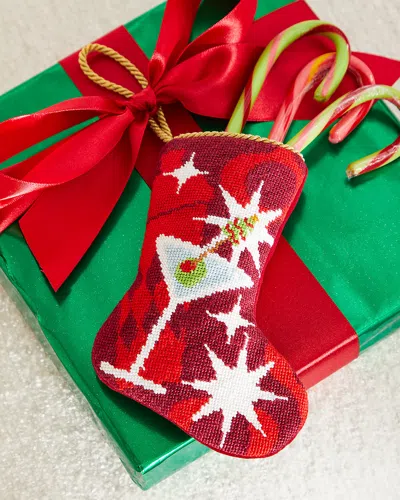Bauble Stockings X Sainty Nelsen Holly Jolly Molly Martini Christmas Stocking In Black