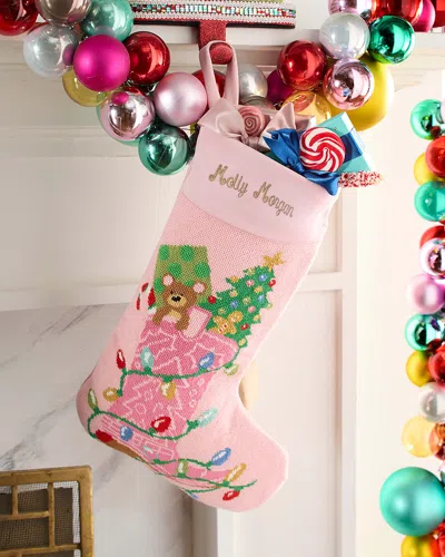 Bauble Stockings X Sainty Nelsen Pink Boot Christmas Stocking