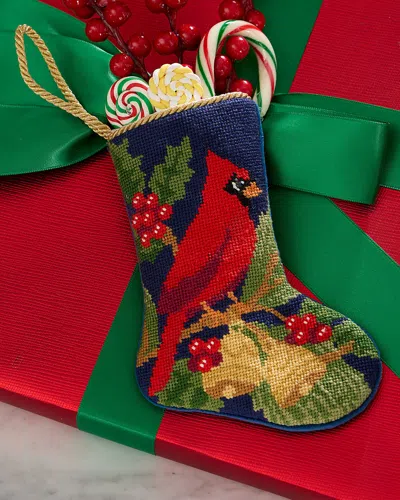 Bauble Stockings X Sainty Nelsen Remembrance Cardinal Mini Bauble Stocking In Multi