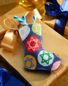 Bauble Stockings X Sainty Nelsen Superstar Of David Mini Hanukkah Bauble Stocking In Multi