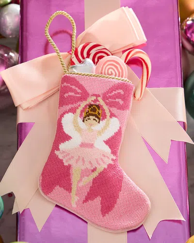 Bauble Stockings X Sainty Nelsen The Brianna Ballerina Mini Bauble Stocking In Pink